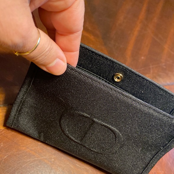 Dior Black Cosmetic Bag Sleek Minimalist Design - Picture 1 of 5